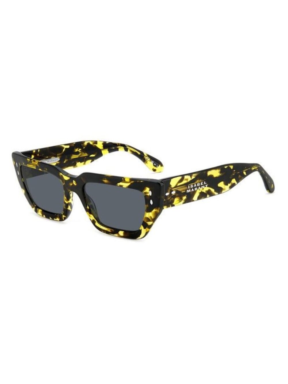 New Isabel Marant Women's Sunglasses Havana Square Grey Lens Acetate Frame IM S